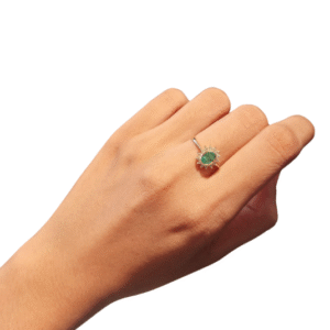 Gold Ring with Colombian Emerald: Luxury and Authenticity