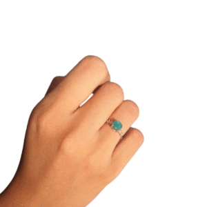 Gold Ring with Light Emerald 💍✨